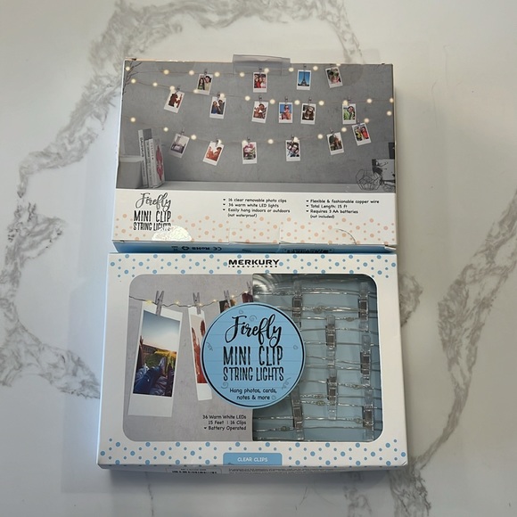 2Merkury Innovations firefly clear mini clip string lights - Picture 3 of 9